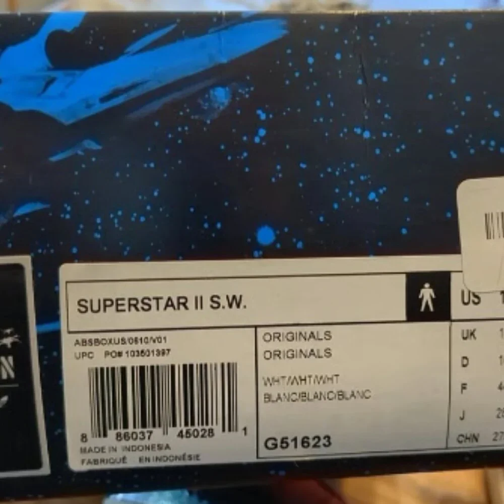 Adidas Star Wars Superstar II Rogue Squadron Size 10.5 Men's Sneakers New In Box